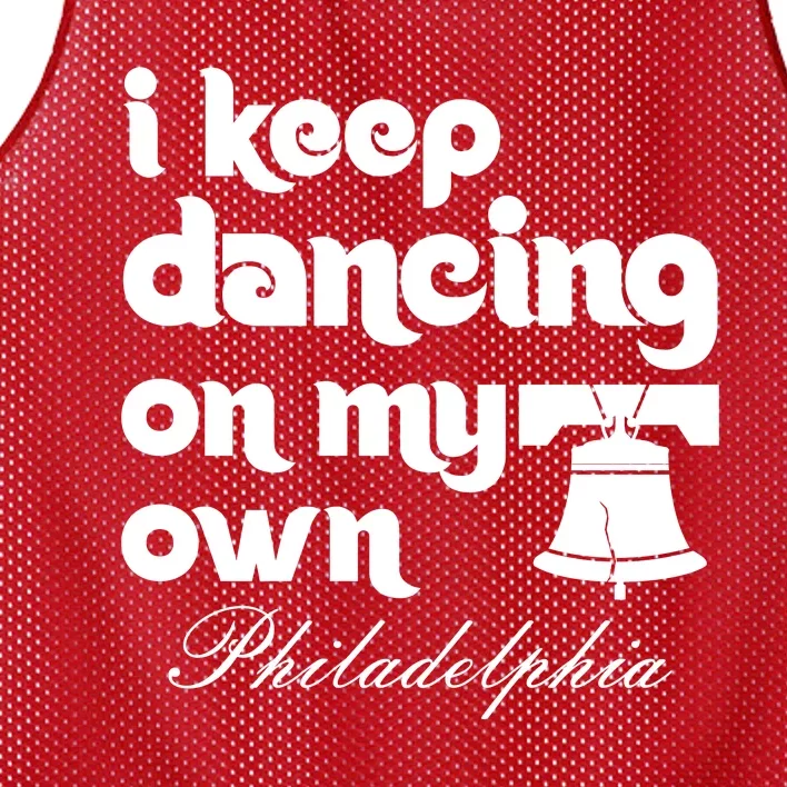 Philly Baseball Lovers Fans Keep I Keep Dancing On My Own Mesh Reversible Basketball Jersey Tank