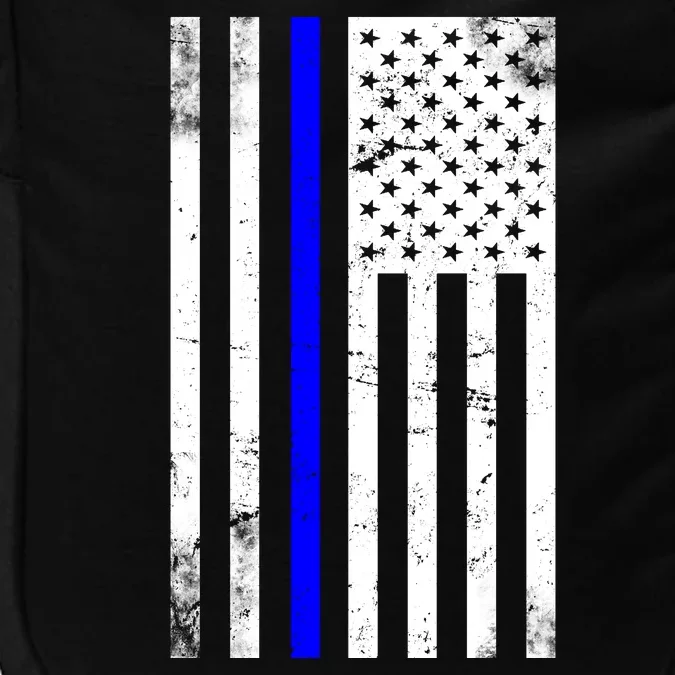 Police Blue Line American Flag Impact Tech Backpack