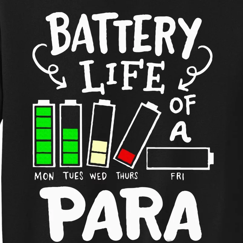 Para Battery Life Of A Para Tall Sweatshirt