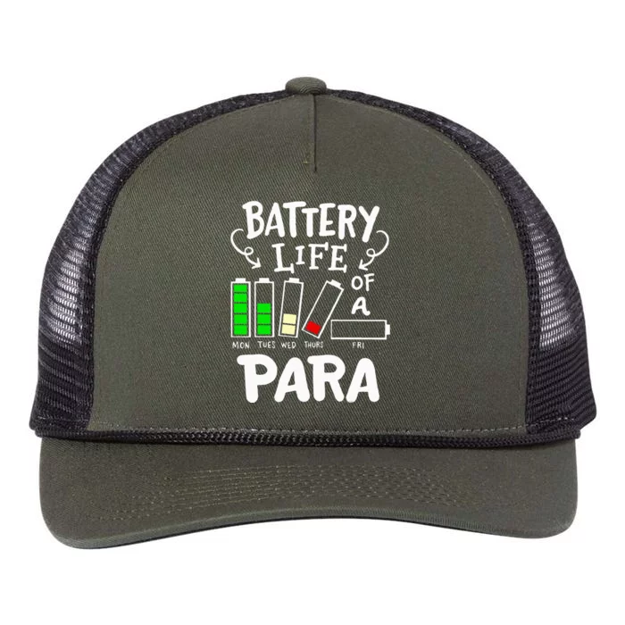 Para Battery Life Of A Para Retro Rope Trucker Hat Cap