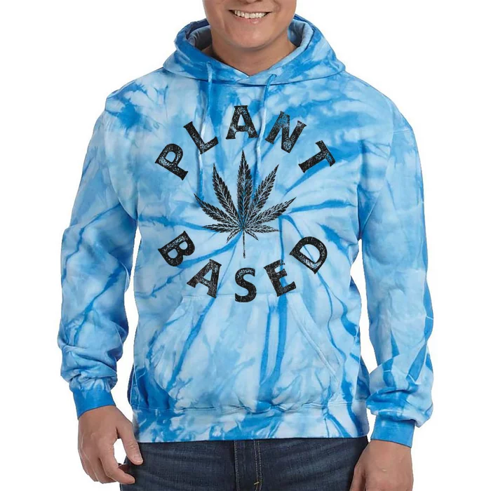 Plant Based Marijuana Leaf Weed Cannabis Pot Smoker Tie Dye Hoodie