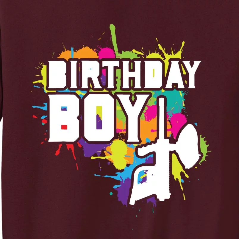 Paintball Birthday Matching Family Set Outfit Premium Tall Sweatshirt