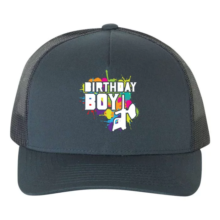 Paintball Birthday Matching Family Set Outfit Premium Yupoong Adult 5-Panel Trucker Hat