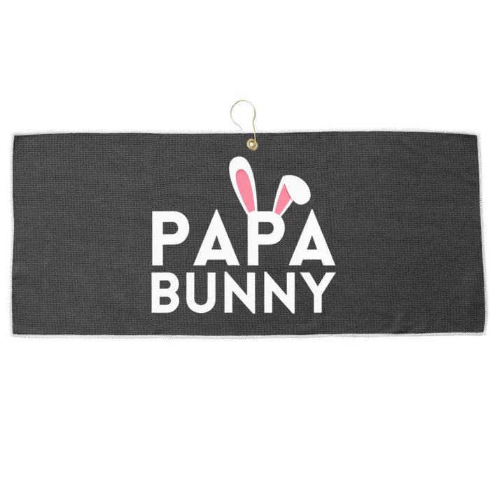 Papa Bunny Matching Family Easter Outfit Mom Gift Couples Large Microfiber Waffle Golf Towel