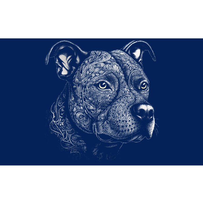 Pit Bull Mom Dog Lover Mandala Artistic Pitbull Owner Bumper Sticker