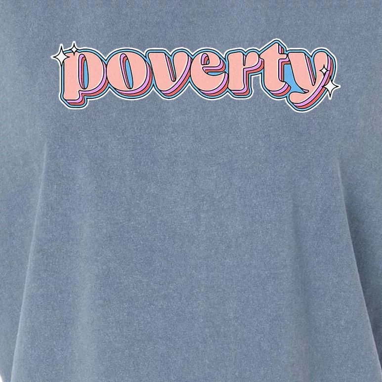 Poverty Brainrot Meme Retro Poverty Garment-Dyed Women's Muscle Tee