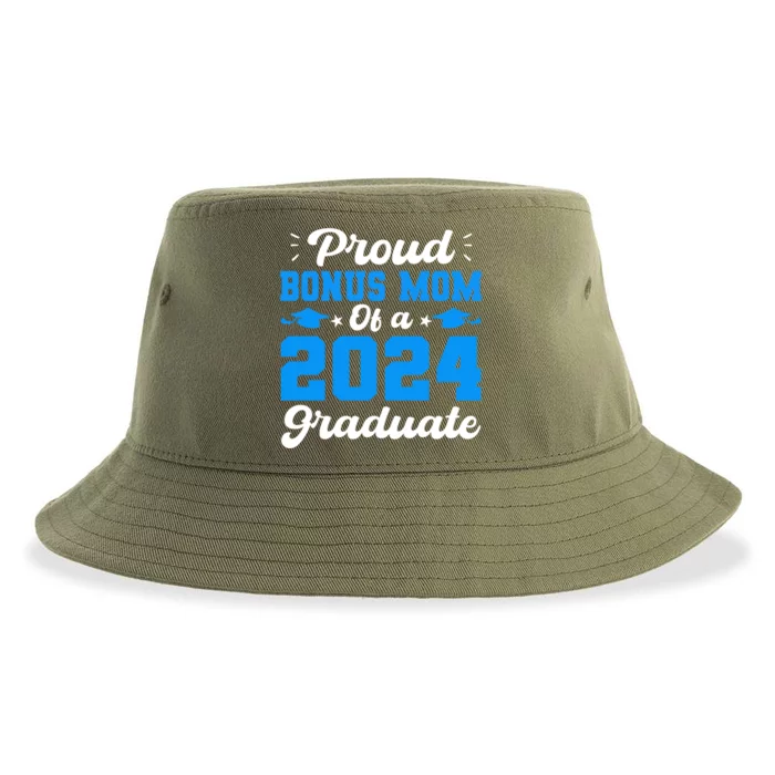 Proud Bonus Mom Of A Class Of 2024 Graduate Senior Gift Sustainable Bucket Hat