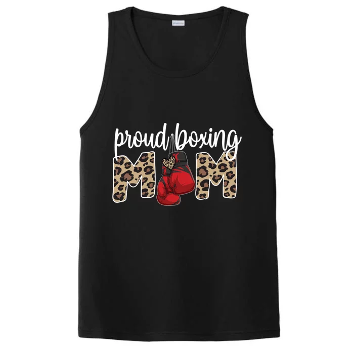 Proud Boxing Mom Boxing Mama Boxing Mother Gift Performance Tank