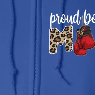 Proud Boxing Mom Boxing Mama Boxing Mother Gift Full Zip Hoodie