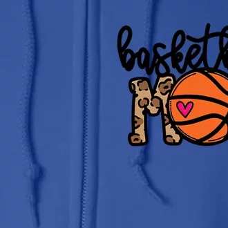 Print Basketball Mom Cute Gift Full Zip Hoodie