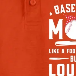 Proud Baseball Mama Like A Football Mom But Louder Bandanna Gift Dry Zone Grid Performance Polo