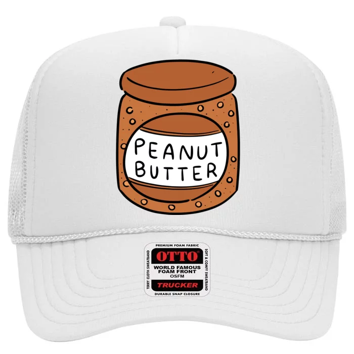 Peanut Butter Matching High Crown Mesh Trucker Hat