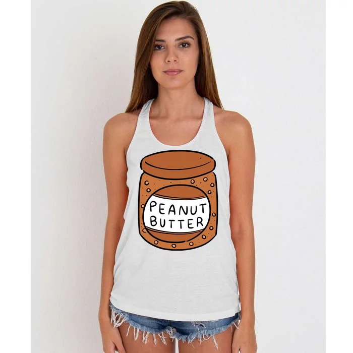 Peanut Butter Matching Women's Knotted Racerback Tank