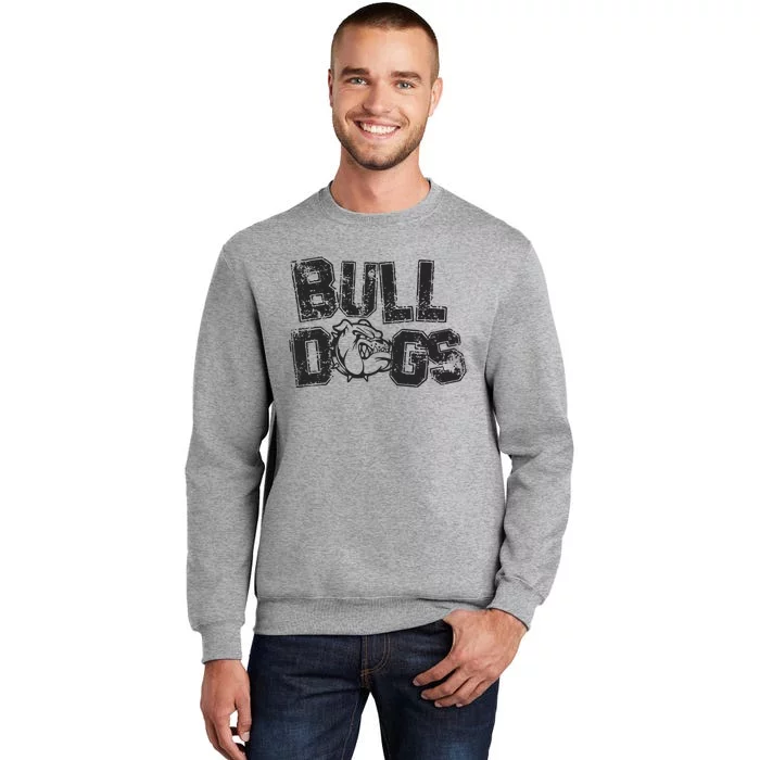 Preppy Bulldog Mascot Tall Sweatshirt