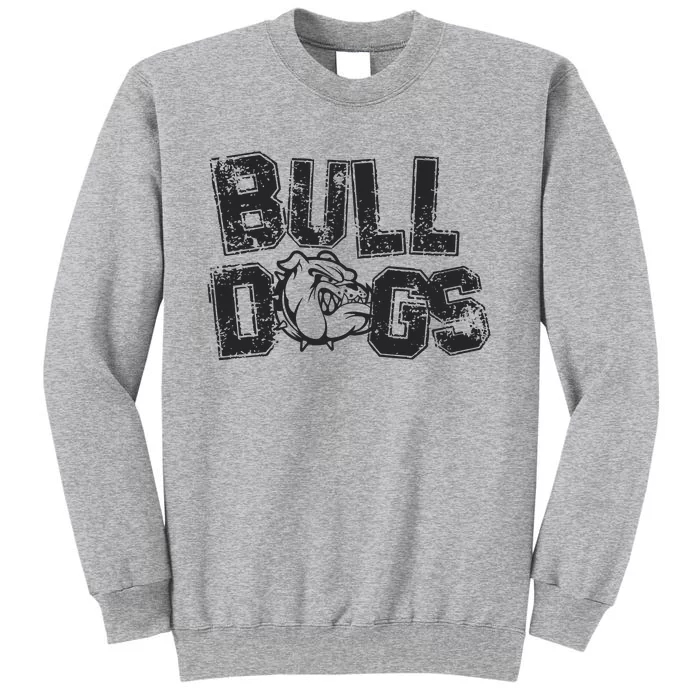 Preppy Bulldog Mascot Tall Sweatshirt