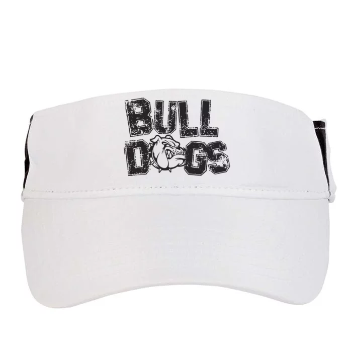 Preppy Bulldog Mascot Adult Drive Performance Visor