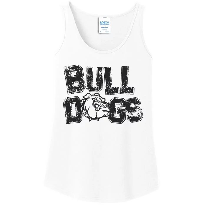 Preppy Bulldog Mascot Ladies Essential Tank