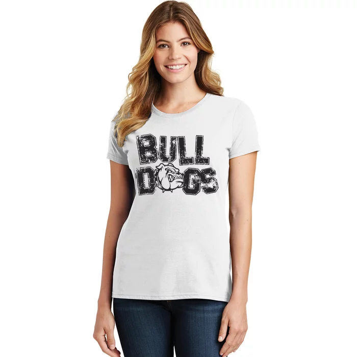 Preppy Bulldog Mascot Women's T-Shirt