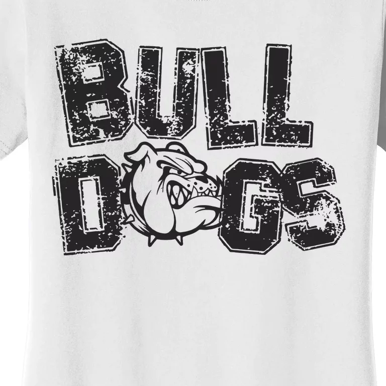 Preppy Bulldog Mascot Women's T-Shirt