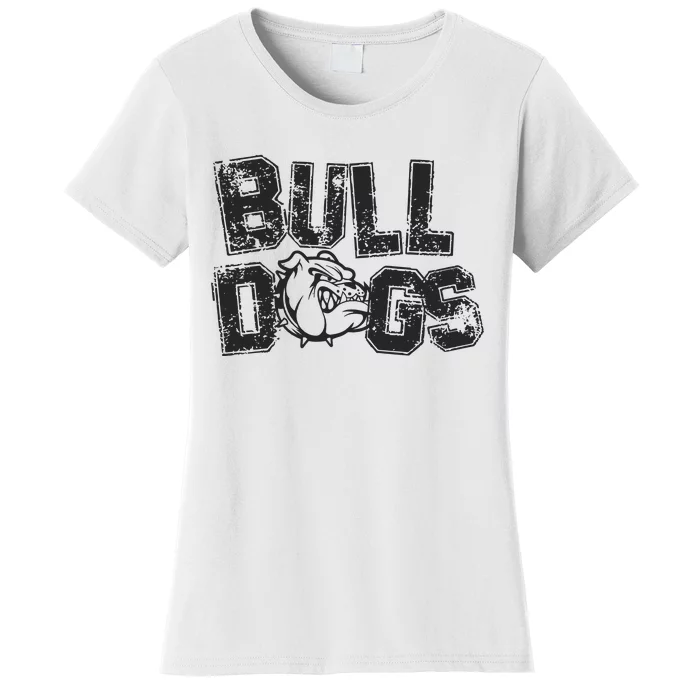 Preppy Bulldog Mascot Women's T-Shirt