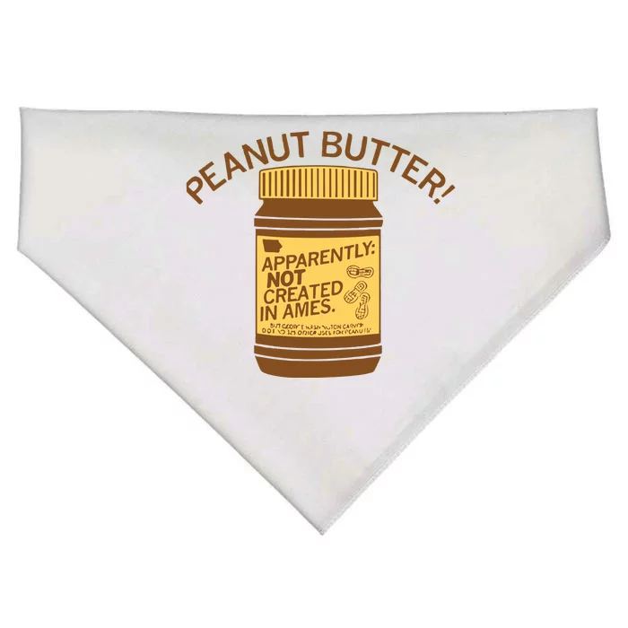 Peanut Butter Not Created In Ames USA-Made Doggie Bandana