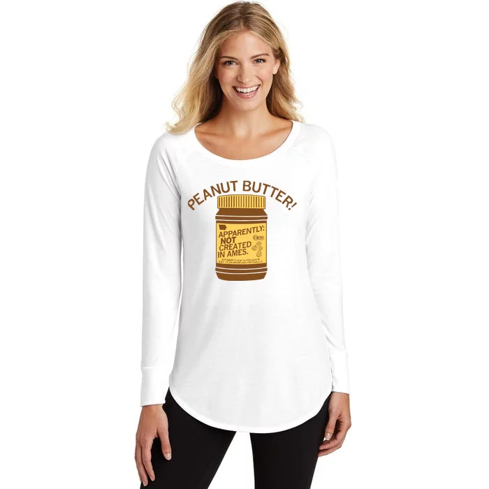 Peanut Butter Not Created In Ames Women's Perfect Tri Tunic Long Sleeve Shirt