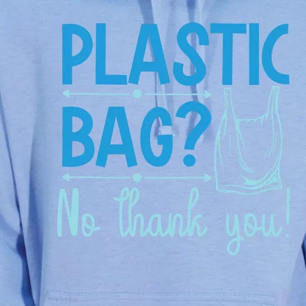 Plastic Bag No Thanks You Unisex Surf Hoodie