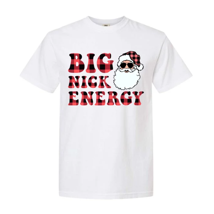 Plaid Big Nick Energy Santa Claus Funny Christmas Garment-Dyed Heavyweight T-Shirt