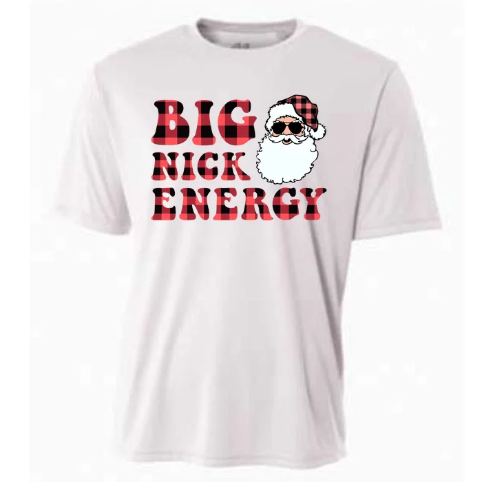 Plaid Big Nick Energy Santa Claus Funny Christmas Cooling Performance Crew T-Shirt