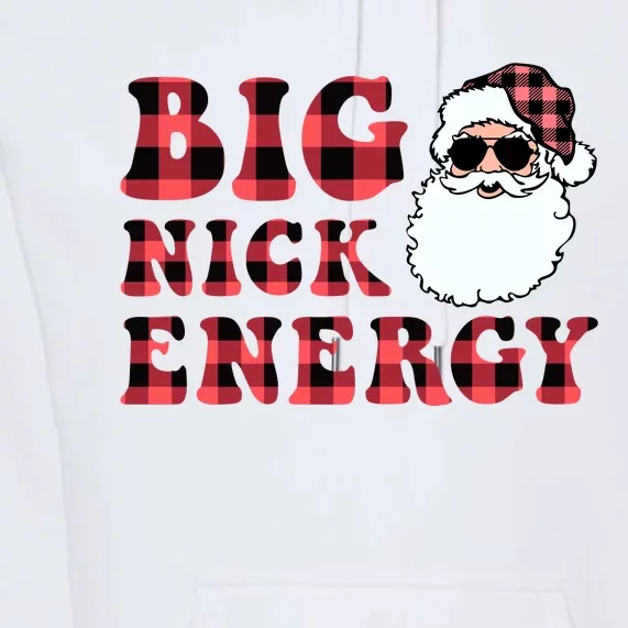 Plaid Big Nick Energy Santa Claus Funny Christmas Premium Hoodie