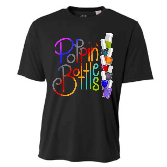 Popping Bottles Nail Polish Cooling Performance Crew T-Shirt