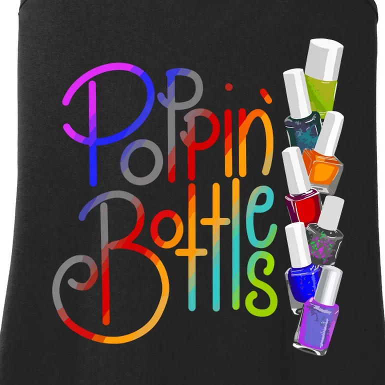 Popping Bottles Nail Polish Ladies Essential Tank