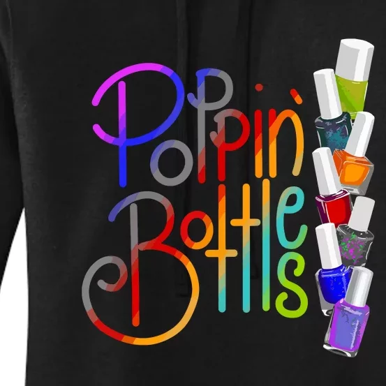 Popping Bottles Nail Polish Women's Pullover Hoodie