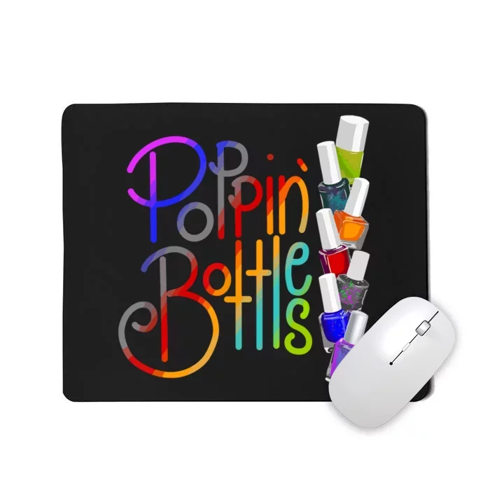 Popping Bottles Nail Polish Mousepad