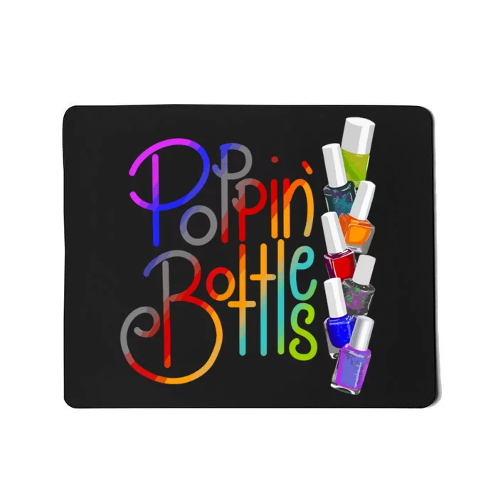 Popping Bottles Nail Polish Mousepad