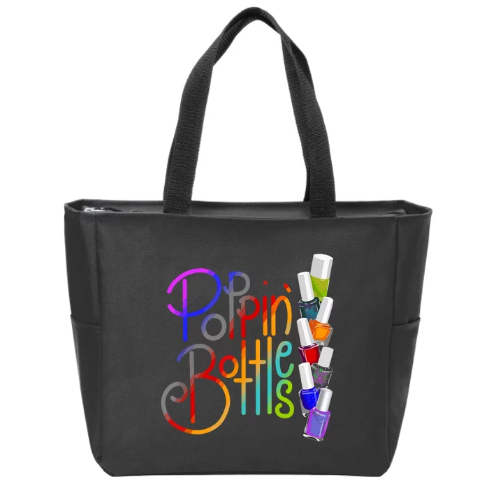 Popping Bottles Nail Polish Zip Tote Bag