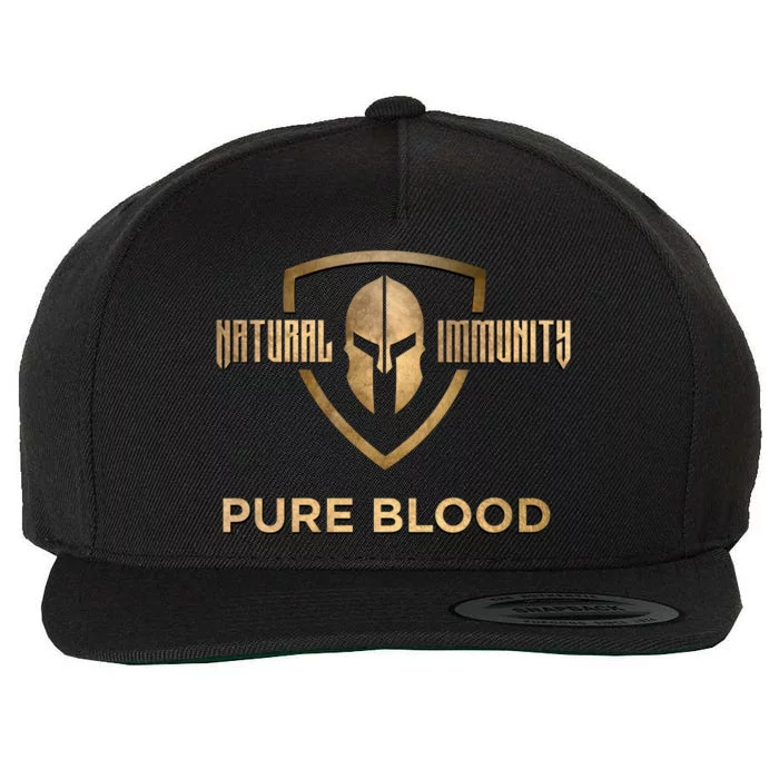 Pure Blood Natural Immunity Wool Snapback Cap