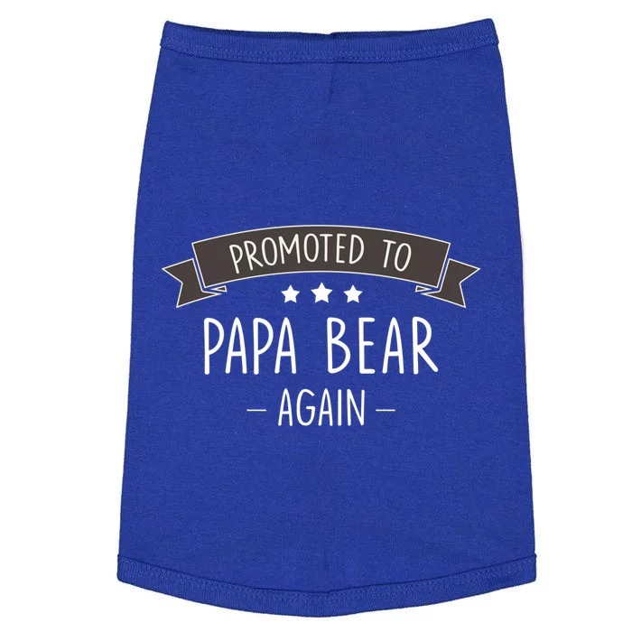 Papa Bear: New Promoted To Papa Bear Again Gift Doggie Tank