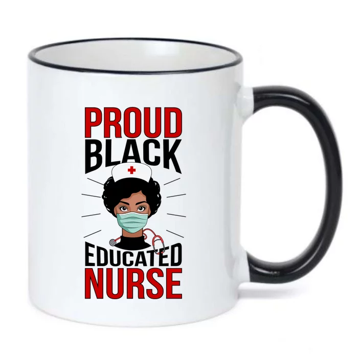 Proud Black Nurse African American Nurse Melanin Nursing Gift Black Color Changing Mug