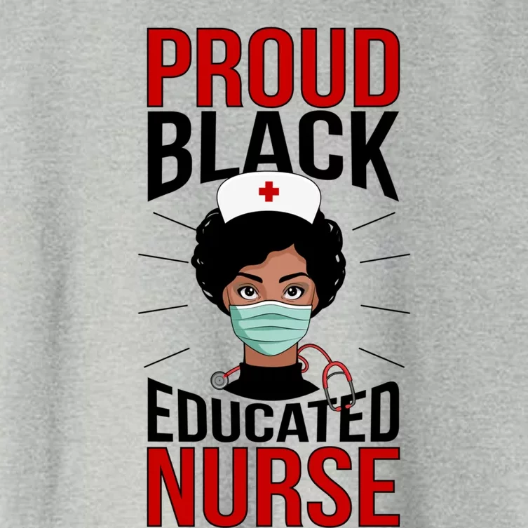 Proud Black Nurse African American Nurse Melanin Nursing Gift Women's Crop Top Tee