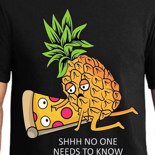 Pineapple Belongs On Pizza Lover Funny Food Pun Pajama Set