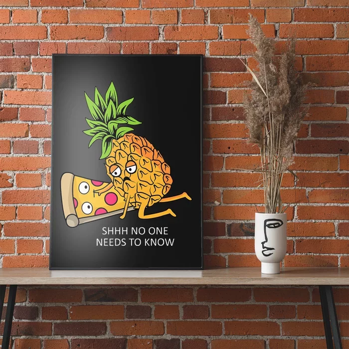 Pineapple Belongs On Pizza Lover Funny Food Pun Poster