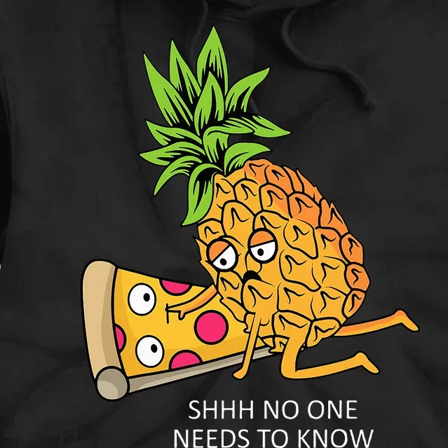 Pineapple Belongs On Pizza Lover Funny Food Pun Tie Dye Hoodie