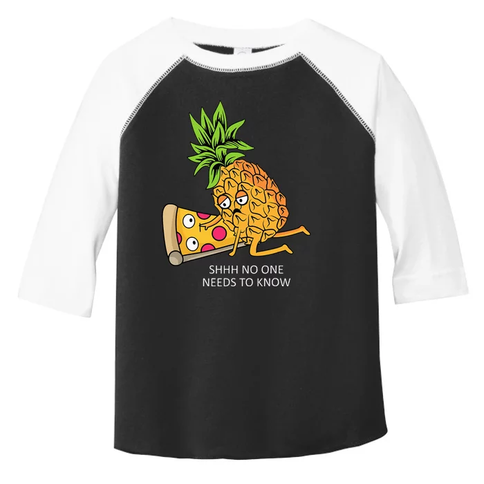 Pineapple Belongs On Pizza Lover Funny Food Pun Toddler Fine Jersey T-Shirt