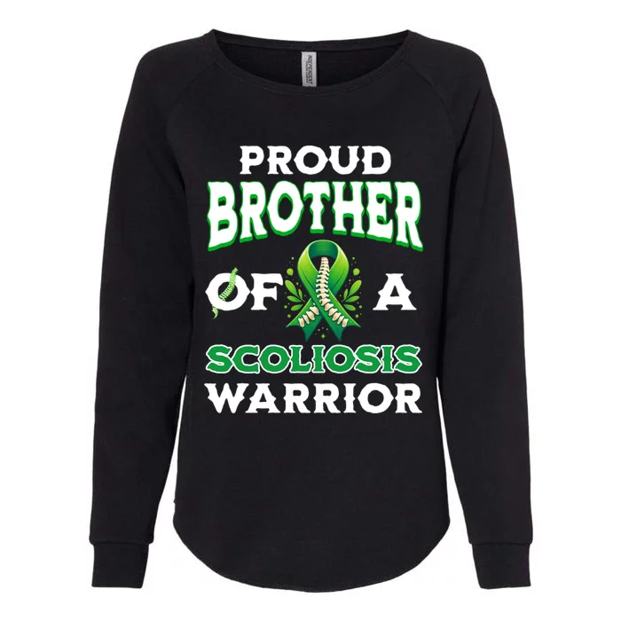 Proud Brother Of A Scoliosis Warrior Awareness Cute Gift Womens California Wash Sweatshirt