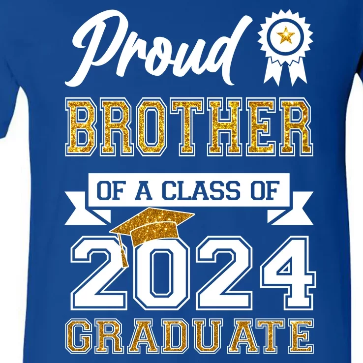 Proud Brother Of The Class Of 2024 Graduate V-Neck T-Shirt