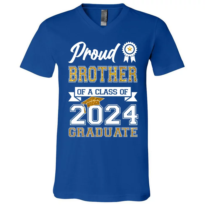 Proud Brother Of The Class Of 2024 Graduate V-Neck T-Shirt