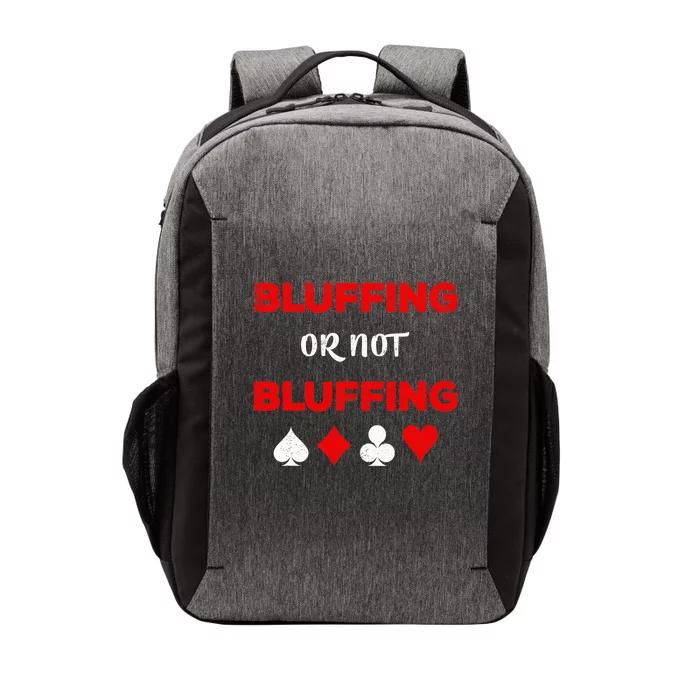 Poker Bluffing or Not Bluffing Casino Card Game Vector Backpack