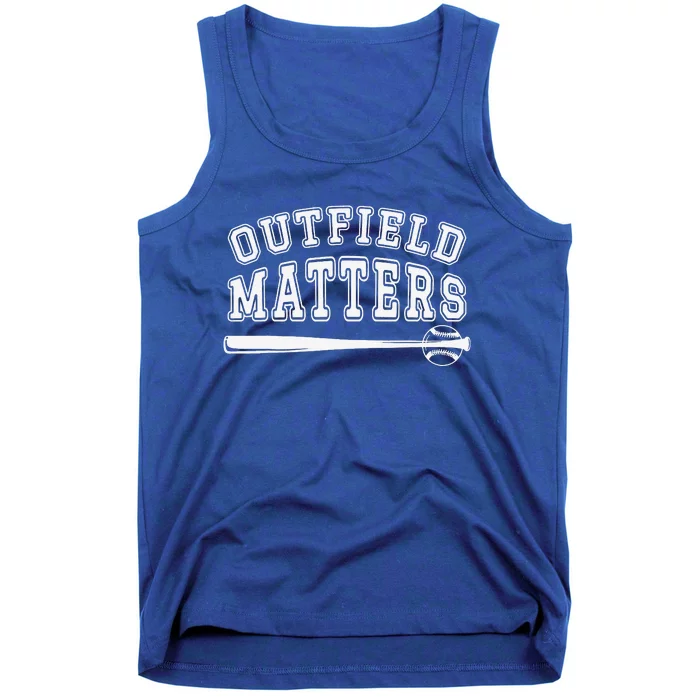 Playing Baseball Outfield Matters Baseball Outfields Funny Tank Top