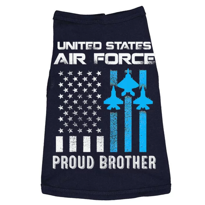 Proud Brother Of USA Airforce Military Father's Day Doggie Tank